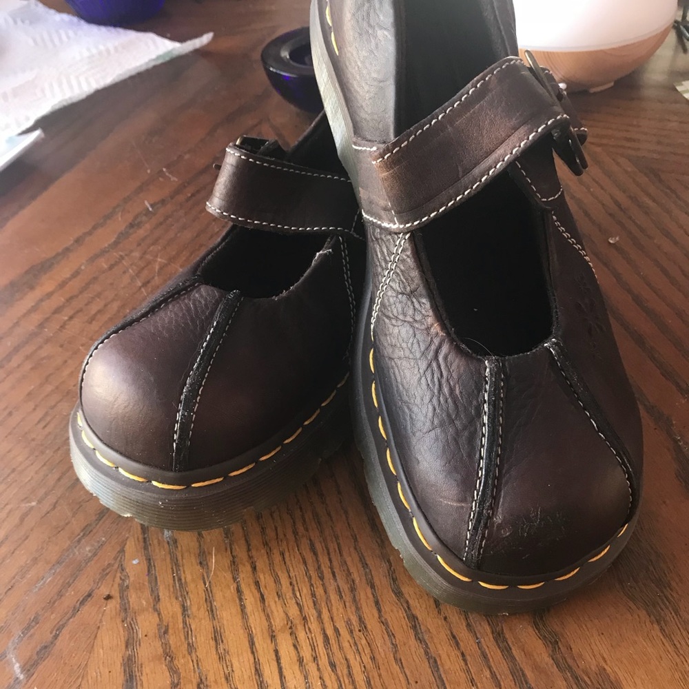 Dr. Martens Docs Mary Janes Dark Brown New